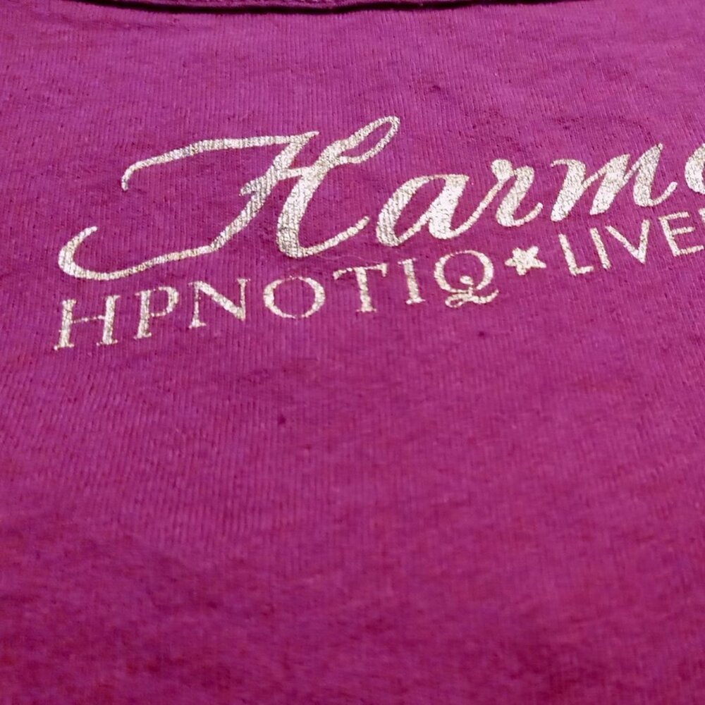 ⚡FINAL SALE⚡Purple Harmonie HPNOTIQ Liqueur LiveLouder Sexy Baby Tee NWOT - Picture 8 of 11